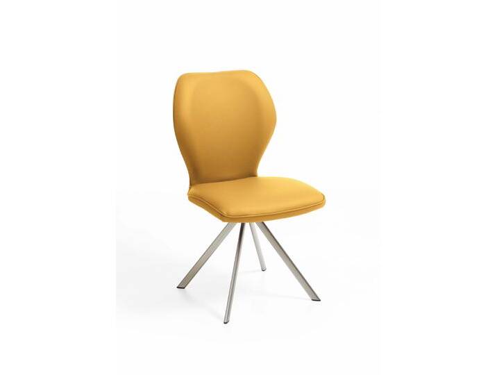 Design-Stuhl, Leder, Braun, 49,5×60×92 cm, 180° Drehfunktion, Modern, Niehoff-Sitzmöbel Design-Stuhl, Leder, Braun, 49,5×60×92 cm, 180° Drehfunktion, Modern, Niehoff-Sitzmöbel von Niehoff-Sitzmöbel