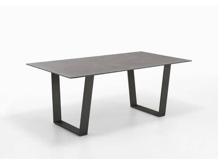 Esstisch, HPL, 76 cm, Trapez Kufengestell, Klassisch & Modern, Niehoff-Sitzmöbel Esstisch, HPL, 76 cm, Trapez Kufengestell, Klassisch & Modern, Niehoff-Sitzmöbel von Niehoff-Sitzmöbel