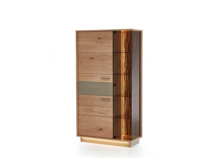 Niehoff Vitrine STUDIO-LINE ca. B102 H184 T41 cm in Eiche massiv von Niehoff-Sitzmöbel