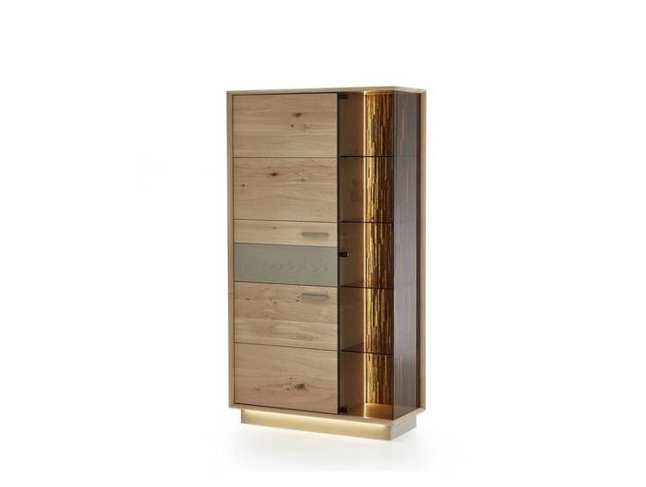 Niehoff Vitrine STUDIO-LINE ca. B102 H184 T41 cm in Eiche massiv von Niehoff-Sitzmöbel