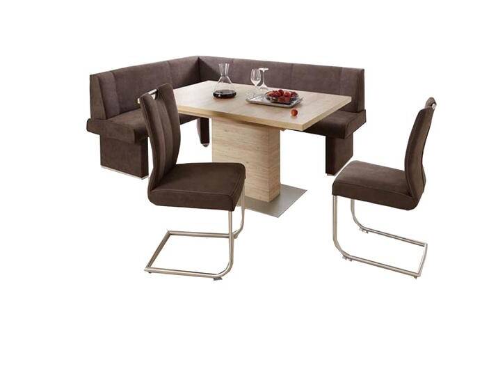 Niehoff herrliche Essgruppe Pia mit Mikrofaserbezug bestehend aus Eckbank Pia einem Schiebeplattentisch und 2 Schwingstühlen Eckbankgröße wählbar Niehoff herrliche Essgruppe Pia mit Mikrofaserbezug bestehend aus Eckbank Pia einem Schiebeplattentisch und 2 Schwingstühlen Eckbankgröße wählbar von Niehoff-Sitzmöbel