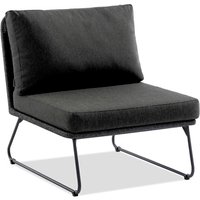 Niehoff Kubu Lounge Mittelmodul Aluminium/Kordel inkl. Kissensatz von Niehoff