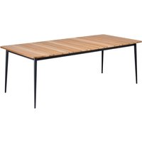 Niehoff Luna Tisch Aluminium/Teak 160 - 260x95 cm von Niehoff