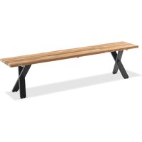 Niehoff Nemo Bank Aluminium X-Gestell Teak gebürstet Niehoff Nemo Bank Aluminium X-Gestell Teak gebürstet von Niehoff