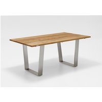 Niehoff Noah Tisch Edelstahl Trapezkufe/Teak 160x95 cm bis 260x95 cm von Niehoff