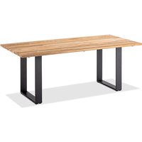 Niehoff Noah Tisch Profilkufe Aluminium/Teak 160x95 cm bis 260x95 cm von Niehoff