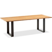 Niehoff Noah Tisch Profilkufe Aluminium/Teak 160x95 cm bis 260x95 cm von Niehoff