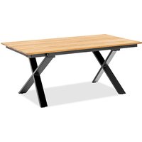 Niehoff Strato Tischplatte aus massiven Teakholz geölt - mit einer Klappeinlage 100 cm von Niehoff