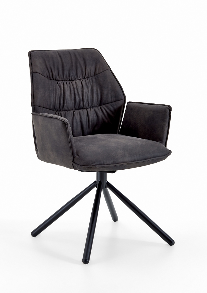 Niehoff Stuhlgruppe 4-tlg. TAPAS ca. B58 H90 T60 cm in Stoff Aberdeen anthrazit von Niehoff