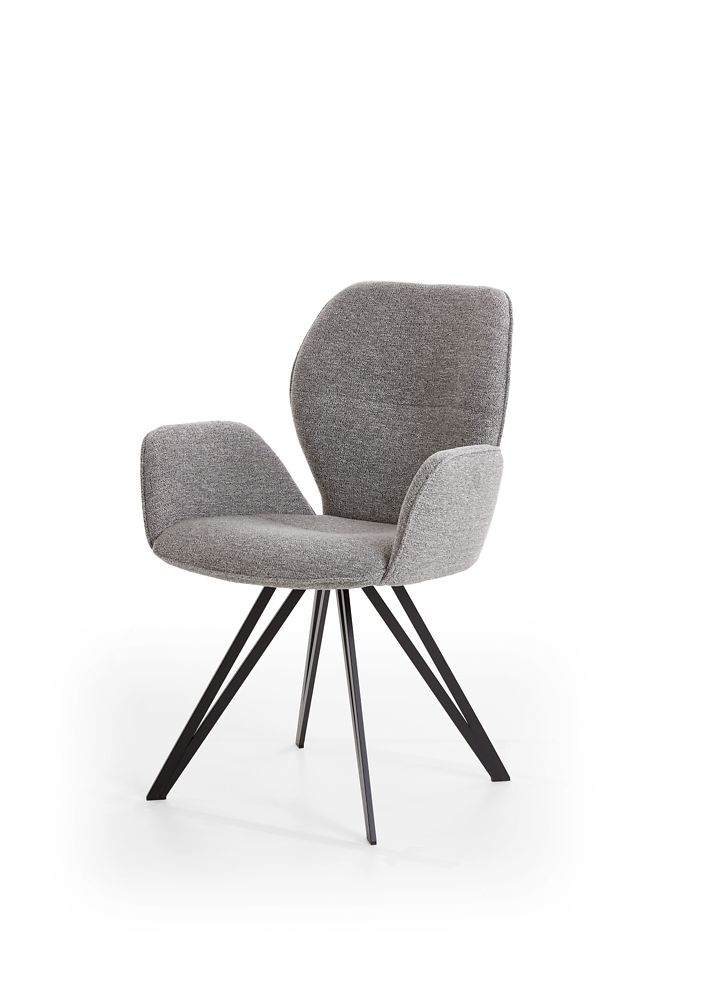 Niehoff Stuhlgruppe 6-tlg. BAROLO ca. B62 H90 T60 cm in Stoff Boucle Elegant wish grey von Niehoff