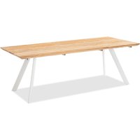 Niehoff Valletta Tisch Tischplatte Teak recycelt/ Aluminiumgestell 220x95x76 cm von Niehoff