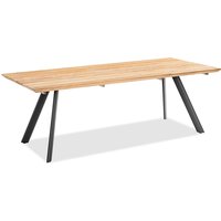 Niehoff Valletta Tisch Tischplatte Teak recycelt/ Aluminiumgestell 220x95x76 cm von Niehoff