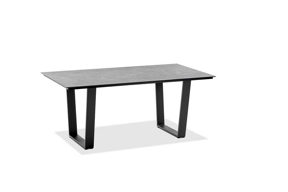 Tisch Noah Gestell Aluminium Pulverbeschichtet Anthrazit Tischplatte von Niehoff