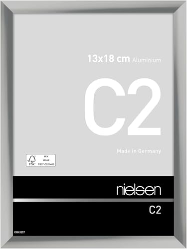 nielsen Aluminium Bilderrahmen C2, 13x18 cm, Silber von nielsen