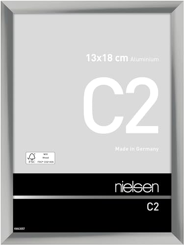 nielsen Aluminium Bilderrahmen C2, 13x18 cm, Silber von nielsen