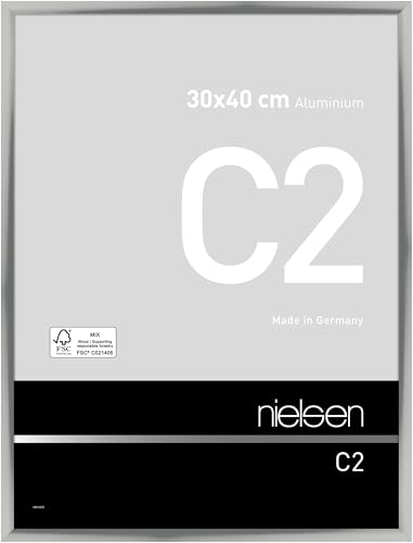 nielsen Aluminium Bilderrahmen C2, 30x40 cm, Silber von nielsen