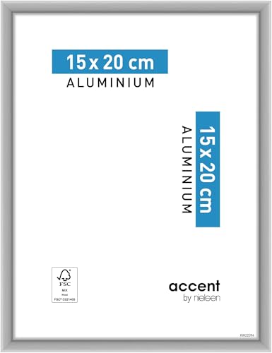 accent by nielsen Aluminium Bilderrahmen Accent, 15x20 cm, Silber Matt von accent by nielsen