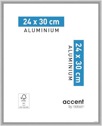 accent by nielsen Aluminium Bilderrahmen Accent, 30x30 cm, Silber Matt von accent by nielsen