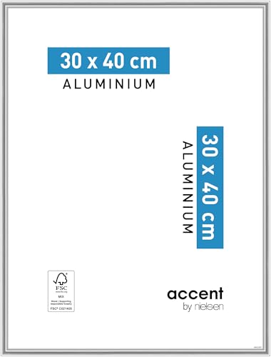 accent by nielsen Aluminium Bilderrahmen Accent, 40x50 cm, Silber von accent by nielsen