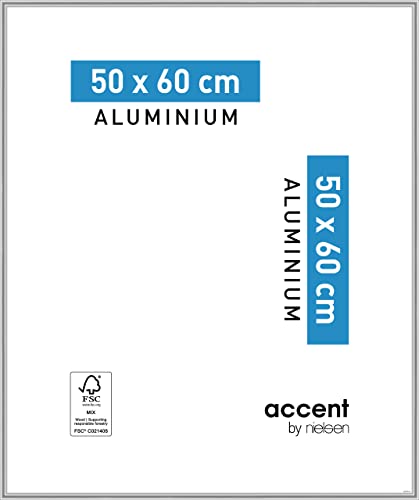 accent by nielsen Aluminium Bilderrahmen Accent, 50x60 cm, Silber von accent by nielsen