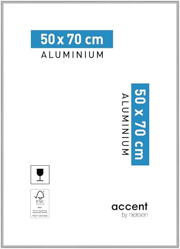 accent by nielsen Aluminium Bilderrahmen Accent, 50x70 cm, Silber von accent by nielsen