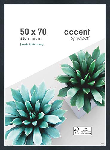 accent by nielsen Aluminium Bilderrahmen Star, 50x70 cm, Struktur Schwarz Matt von accent by nielsen
