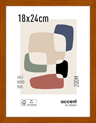 accent by nielsen Holz Bilderrahmen Zoom, 18x24 cm, Honig von accent by nielsen