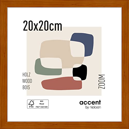 accent by nielsen Holz Bilderrahmen Zoom, 20x20 cm, Honig von accent by nielsen