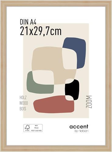 accent by nielsen Holz Bilderrahmen Zoom, 21x29,7 cm (A4), Natur von accent by nielsen