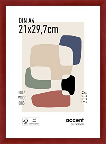 accent by nielsen Holz Bilderrahmen Zoom, 21x29,7 cm (A4), Rot von accent by nielsen