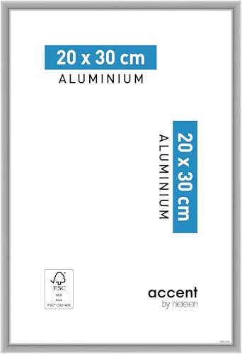 accent by nielsen Aluminium Bilderrahmen Accent, 20x30 cm, Silber Matt von accent by nielsen