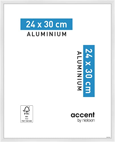 accent by nielsen Aluminium Bilderrahmen Accent, 24x30 cm, Weiß Glanz von accent by nielsen