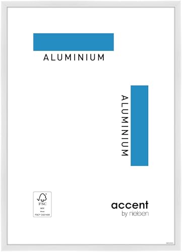 accent by nielsen Aluminium Bilderrahmen Accent, 24x30 cm, Weiß Glanz von accent by nielsen