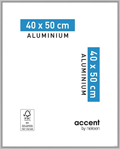accent by nielsen Aluminium Bilderrahmen Accent, 40x50 cm, Silber Matt von accent by nielsen