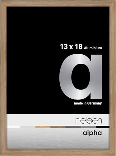 nielsen Aluminium Bilderrahmen Alpha, 13x18 cm, Eiche von nielsen