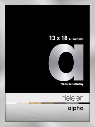 nielsen Aluminium Bilderrahmen Alpha, 13x18 cm, Silber von nielsen