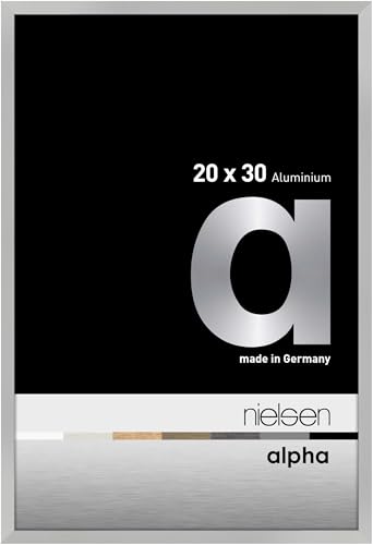 nielsen Aluminium Bilderrahmen Alpha, 20x30 cm, Silber Matt von nielsen