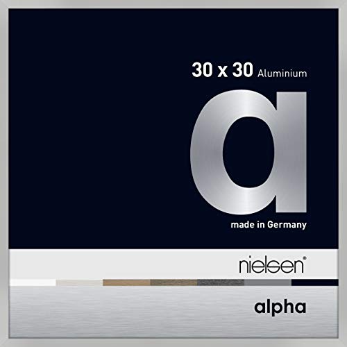 nielsen Aluminium Bilderrahmen Alpha, 30x30 cm, Silber Matt von nielsen