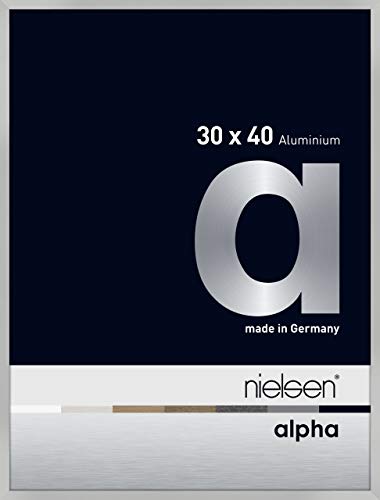 nielsen Aluminium Bilderrahmen Alpha, 30x40 cm, Silber Matt von nielsen