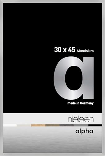 nielsen Aluminium Bilderrahmen Alpha, 30x45 cm, Silber Matt von nielsen