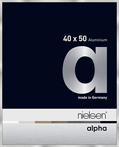 nielsen Aluminium Bilderrahmen Alpha, 40x50 cm, Silber von nielsen