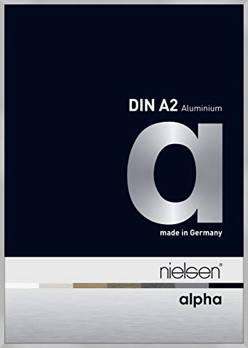 nielsen Aluminium Bilderrahmen Alpha, 42x59,4 cm (A2), Silber Matt von nielsen