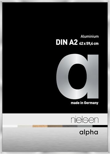 nielsen Aluminium Bilderrahmen Alpha, 42x59,4 cm (A2), Silber von nielsen