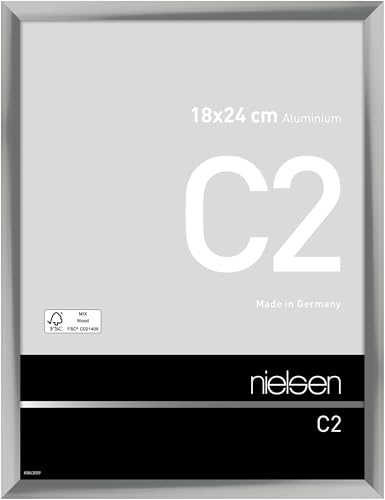 nielsen Aluminium Bilderrahmen C2, 18x24 cm, Silber von nielsen