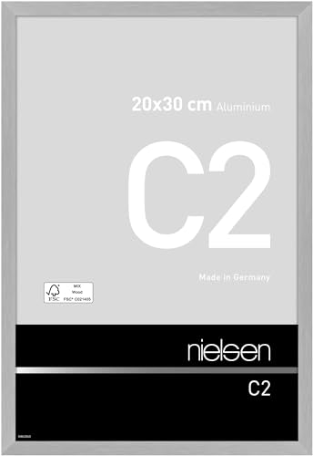 nielsen Aluminium Bilderrahmen C2, 20x30 cm, Struktur Silber Matt von nielsen