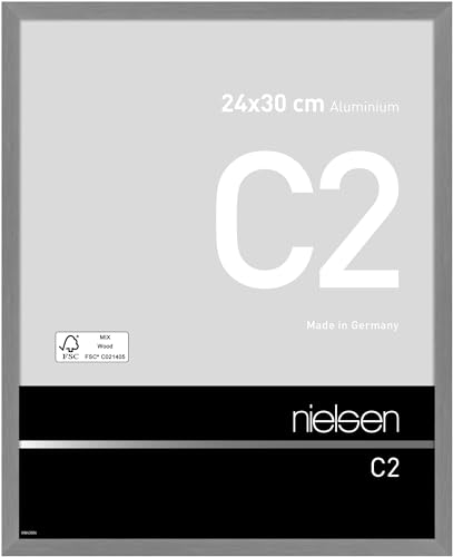 nielsen Aluminium Bilderrahmen C2, 24x30 cm, Struktur Grau Matt von nielsen