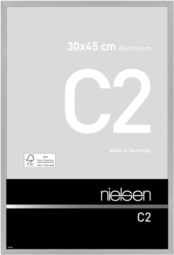 nielsen Aluminium Bilderrahmen C2, 30x45 cm, Struktur Silber Matt von nielsen