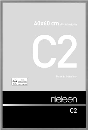 nielsen Aluminium Bilderrahmen C2, 40x60 cm, Struktur Grau Matt von nielsen