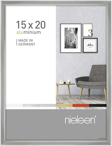 nielsen Aluminium Bilderrahmen Pixel, 15x20 cm, Silber von nielsen