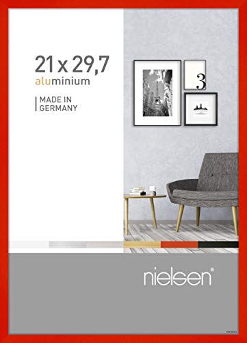 nielsen Aluminium Bilderrahmen Pixel, 21x29,7 cm (A4), Tornado Rot von nielsen